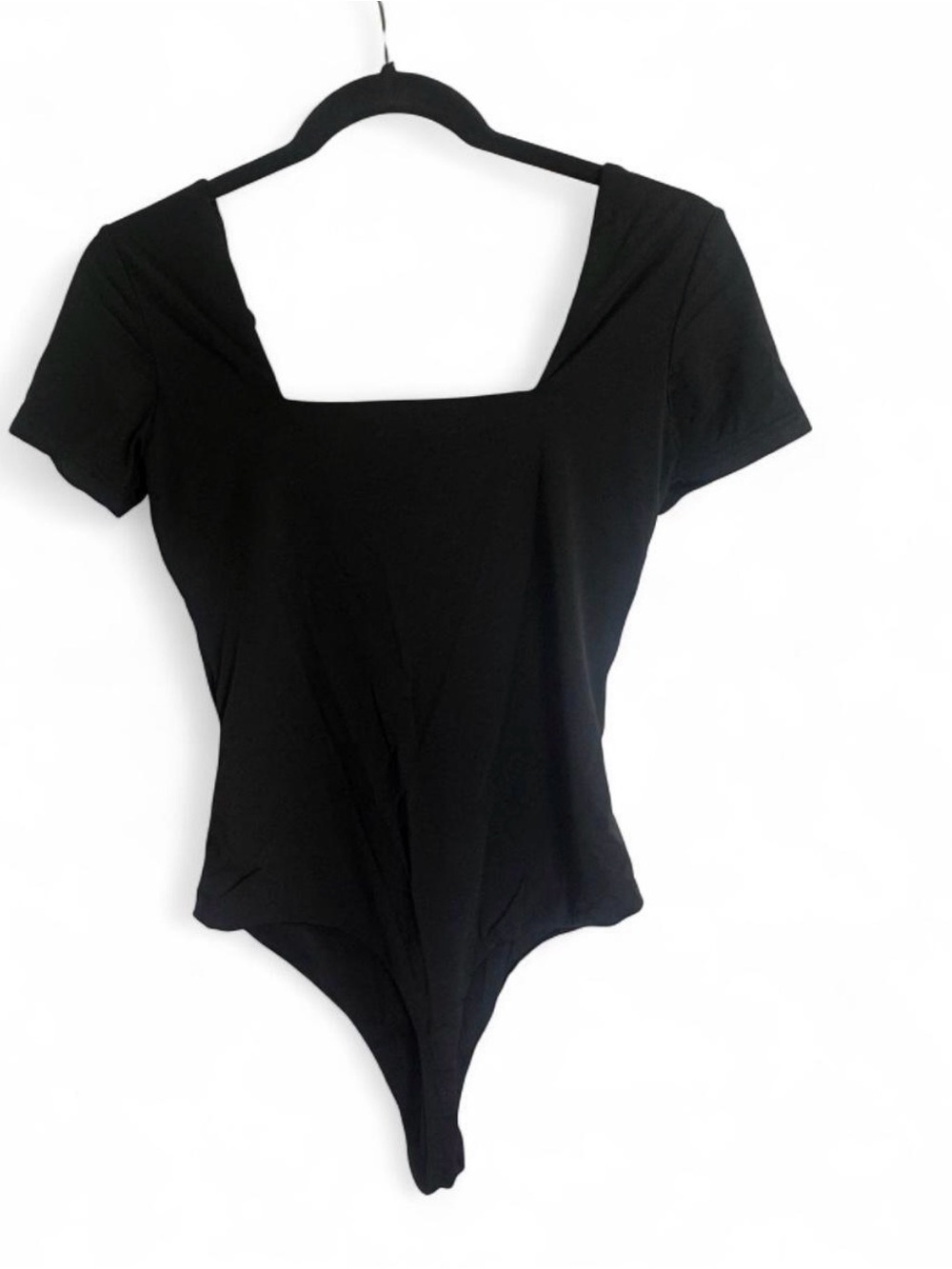 Klassy Network black square neck short sleeve Brami in size M.
